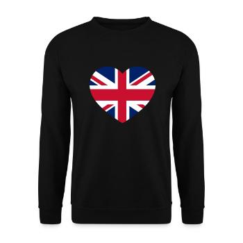 I Love My Country - Unisex Sweatshirt - black - Front - Alina (178cm) & Michal (187cm)