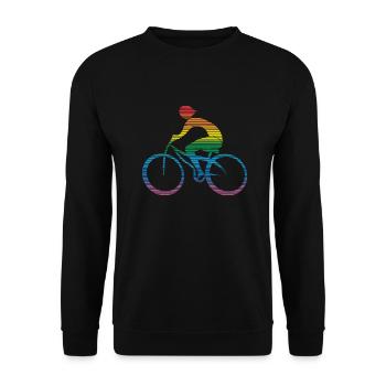 Cycliste - Sweat-shirt Unisexe - noir - Devant - Alina (178cm) & Michal (187cm)