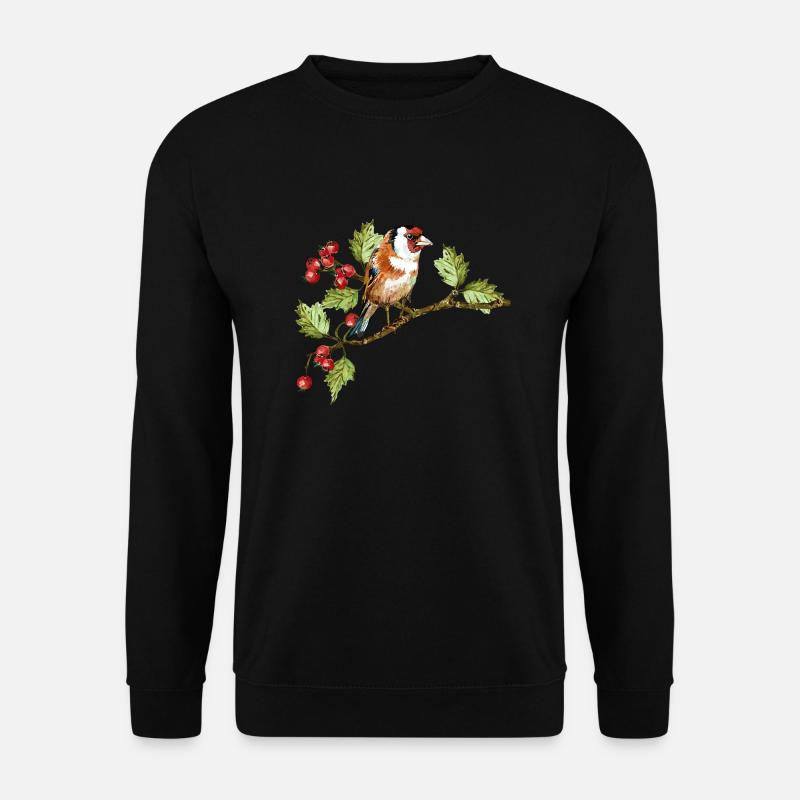 Bunter Vogel - Unisex Pullover - Schwarz