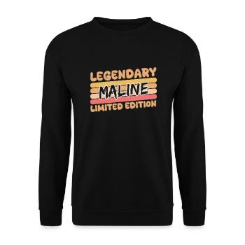 Maline - Sweat-shirt Unisexe - noir - Devant - Alina (178cm) & Michal (187cm)