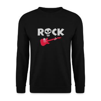 rock_skeleton - Sweat-shirt Unisexe - noir - Devant - Alina (178cm) & Michal (187cm)