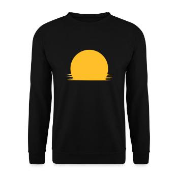 sonnenuntergang - Unisex Pullover - Schwarz - Vorne - Alina (178cm) & Michal (187cm)
