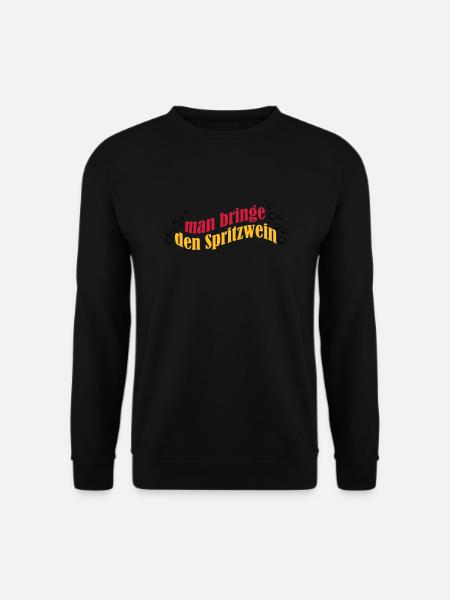 Spritzwein - Unisex Pullover - Schwarz
