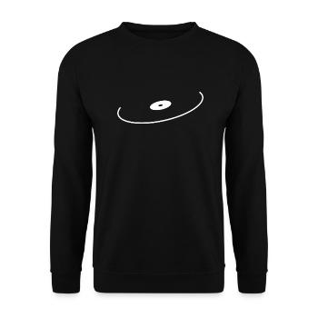 Vinyl Record - Unisex Sweatshirt - black - Front - Alina (178cm) & Michal (187cm)