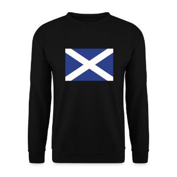 scotland flag - Unisex Pullover - Schwarz - Vorne - Alina (178cm) & Michal (187cm)