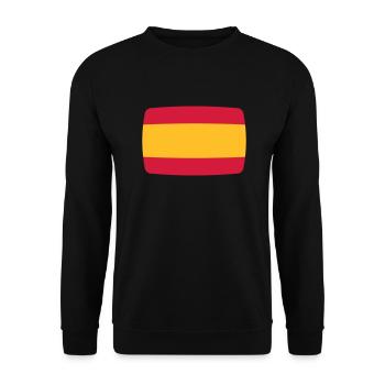 Spain Flag Spain Flag Spain Espana Spanish - Unisex Sweatshirt - black - Front - Alina (178cm) & Michal (187cm)