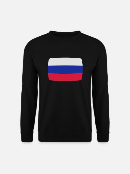 Russland Fahne Russland Flagge Россия Rossijskaja - Unisex sweater - sort