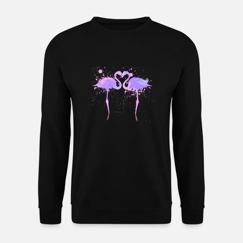 Flamingos - Unisex Pullover - Schwarz