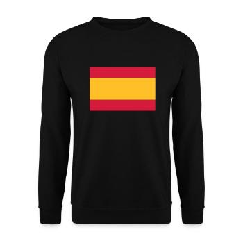 Spain flag - Unisex Sweatshirt - black - Front - Alina (178cm) & Michal (187cm)