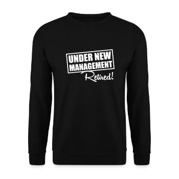 Retirement - Unisex Sweatshirt - black - Front - Alina (178cm) & Michal (187cm)