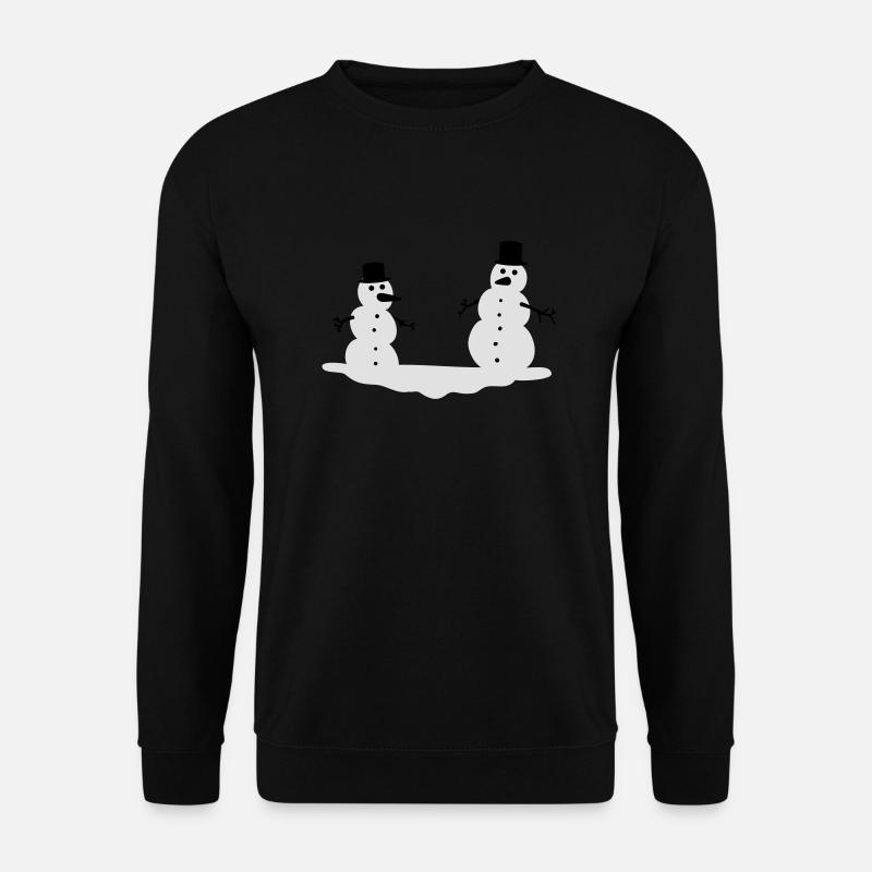 Schneemänner - Unisex Pullover - Schwarz