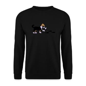Search-and-rescue dog - Unisex Sweatshirt - black - Front - Alina (178cm) & Michal (187cm)