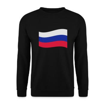 russia - Sweat-shirt Unisexe - noir - Devant - Alina (178cm) & Michal (187cm)