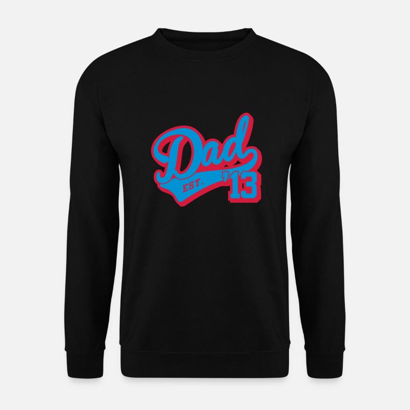 dad established 2013 - Unisex Pullover - Schwarz