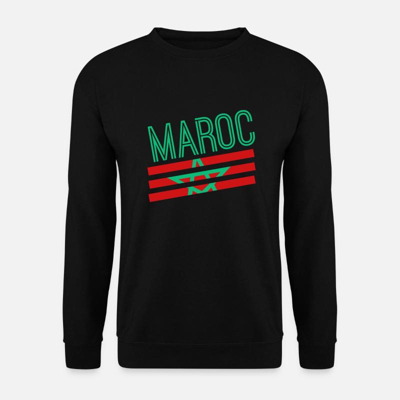 Marokko - Unisex Pullover - Schwarz