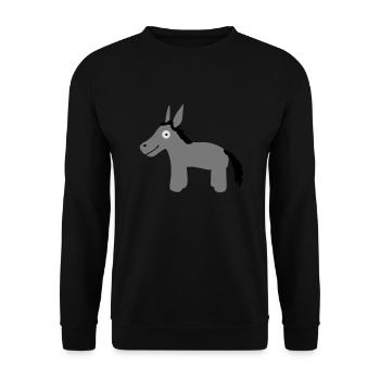 Donkey - Unisex Pullover - Schwarz - Vorne - Alina (178cm) & Michal (187cm)