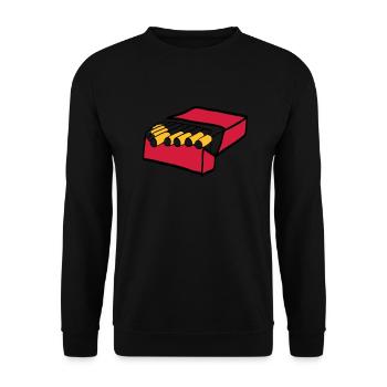 Zigaretten - Unisex Pullover - Schwarz - Vorne - Alina (178cm) & Michal (187cm)