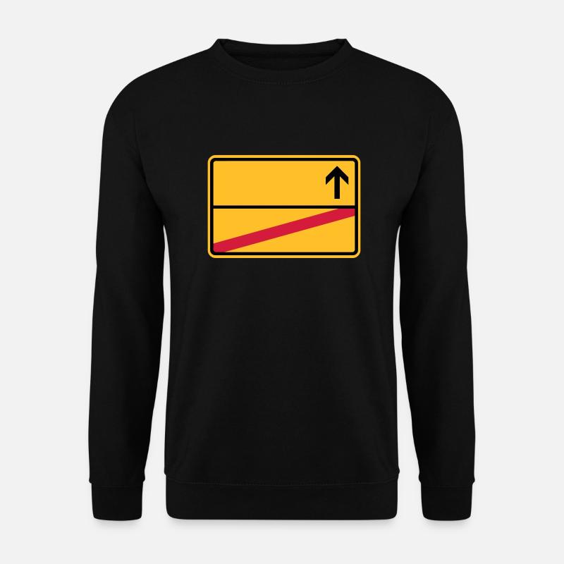 Ortsschild - Unisex Pullover - Schwarz
