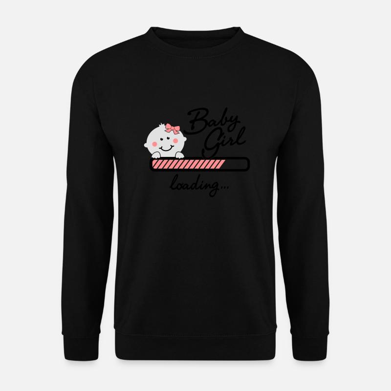 Baby Girl loading... - Unisex Pullover - Schwarz