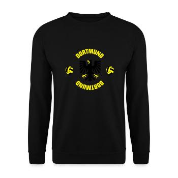 Dortmund (ID: 001013) - Unisex Pullover - Schwarz - Vorne - Alina (178cm) & Michal (187cm)