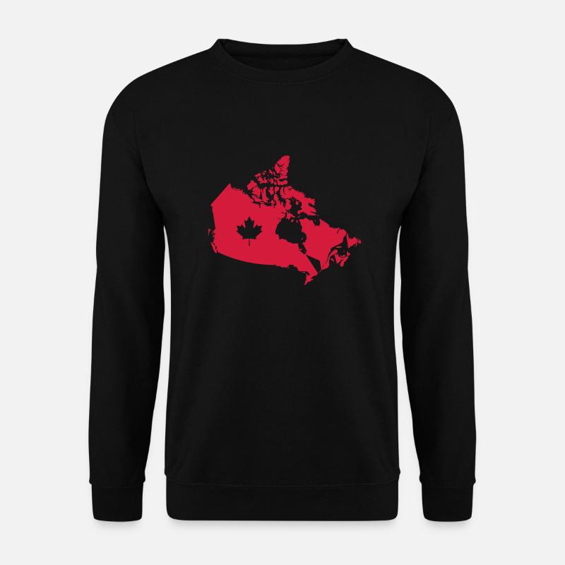 Kanada, Canada Map - Unisex Sweatshirt - black