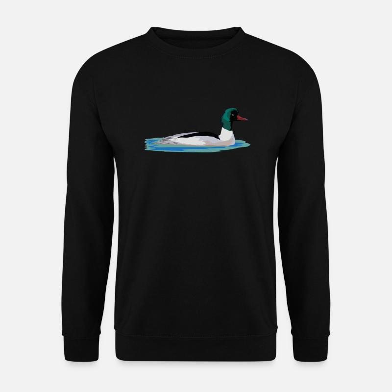Gänsesäger - Unisex Pullover - Schwarz