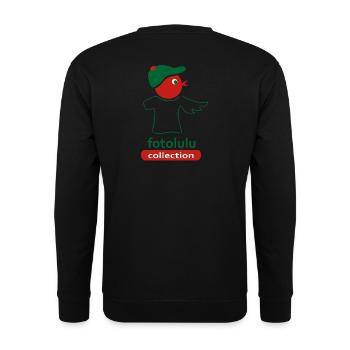 Gänsesäger - Unisex Pullover - Schwarz - Hinten - Michal (187cm)