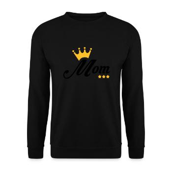 Mum / Mom / Baby / Mummy / Mother's day / Birth - Unisex Sweatshirt - black - Front - Alina (178cm) & Michal (187cm)