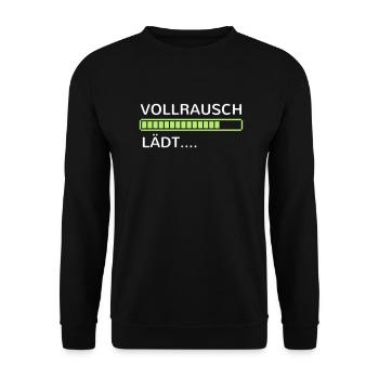 Alkohol Bier saufen betrunken Party feiern Sauf - Unisex Pullover - Schwarz - Vorne - Alina (178cm) & Michal (187cm)