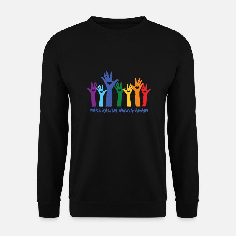 Antirassismus Weltfrieden - Unisex Pullover - Schwarz