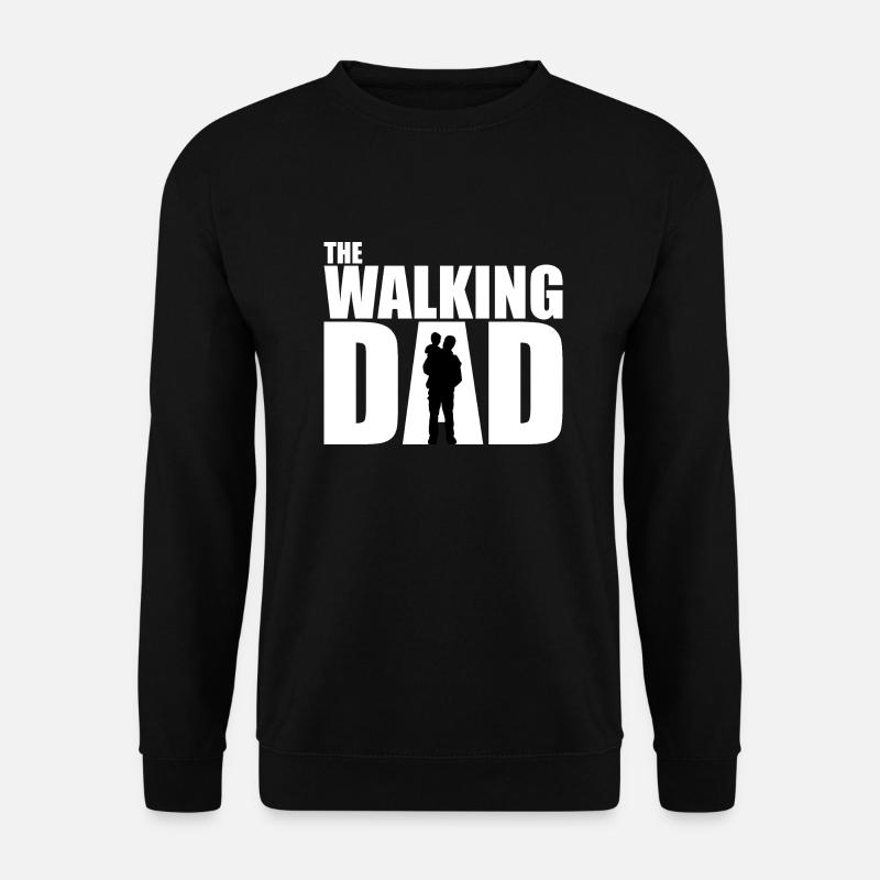 The WALKING DAD white - Unisex Pullover - Schwarz