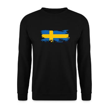 Schweden Flagge Skandinavien - Unisex Pullover - Schwarz - Vorne - Alina (178cm) & Michal (187cm)