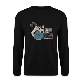 gaming sugarglider - Unisex Sweatshirt - black - Front - Alina (178cm) & Michal (187cm)