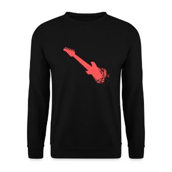 guitare, guitariste, musique, musicien, guitar player - Sweat-shirt Unisexe - noir - Devant - Alina (178cm) & Michal (187cm)