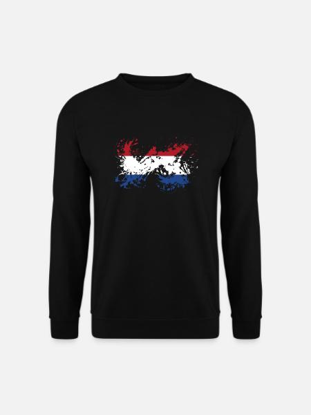 Pays-Bas Pays-Bas Drapeau néerlandais - Sweat-shirt Unisexe - noir