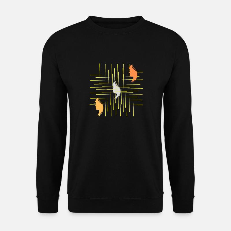 Geschenkidee, Kunst, Freunde, Familie, Grafik, Spaß - Unisex Pullover - Schwarz