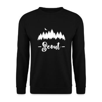 Pfadfinder / Pfadfinder - Unisex Pullover - Schwarz - Vorne - Alina (178cm) & Michal (187cm)