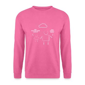 Vater und Sohn Linux - Unisex Pullover - Pink - Vorne