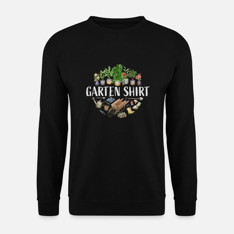Garten Shirt - Unisex Pullover - Schwarz