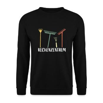 Rechenzentrum - Garten - Gärtnern - Unisex Pullover - Schwarz - Vorne - Alina (178cm) & Michal (187cm)