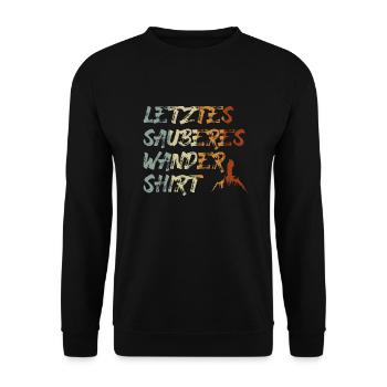 Dernière chemise de randonnée propre Randonneur Randonnée - Sweat-shirt Unisexe - noir - Devant - Alina (178cm) & Michal (187cm)