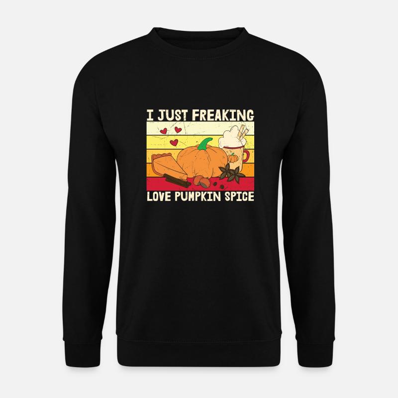 I Just Freaking Love Pumpkin - Unisex Sweatshirt - black