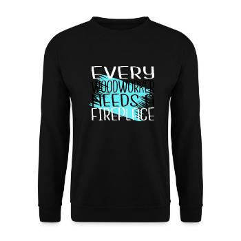 funny carpenter quotes carpenter funny - Unisex Sweatshirt - black - Front - Alina (178cm) & Michal (187cm)