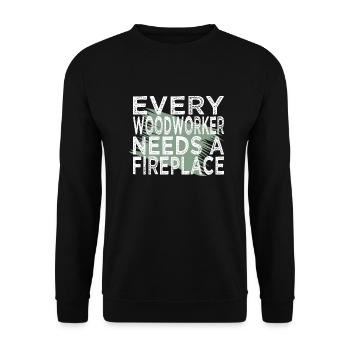present idea funny carpenter carpenter jokes - Unisex Sweatshirt - black - Front - Alina (178cm) & Michal (187cm)