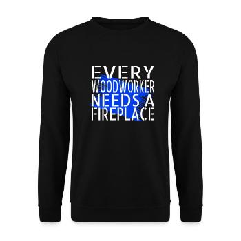 hearbeat quote arborists badge arboriculture love - Unisex Sweatshirt - black - Front - Alina (178cm) & Michal (187cm)
