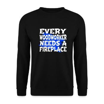 job cabinetmaker union carpenter tshirts dad - Unisex Pullover - Schwarz - Vorne - Alina (178cm) & Michal (187cm)