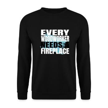 arborists carpenter saw carpenter funny - Unisex Pullover - Schwarz - Vorne - Alina (178cm) & Michal (187cm)