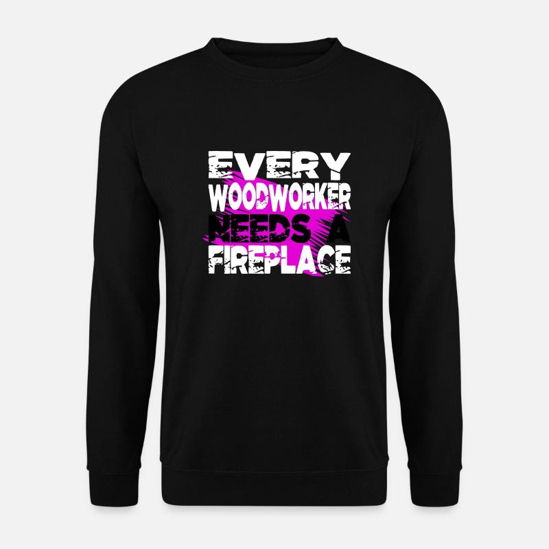 construction carpenter - Unisex Pullover - Schwarz