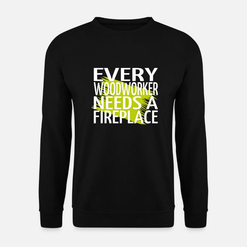 scie de charpentier bûcheron - Sweat-shirt Unisexe - noir