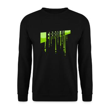 Mucus Drops Error 404 - Unisex Sweatshirt - black - Front - Alina (178cm) & Michal (187cm)